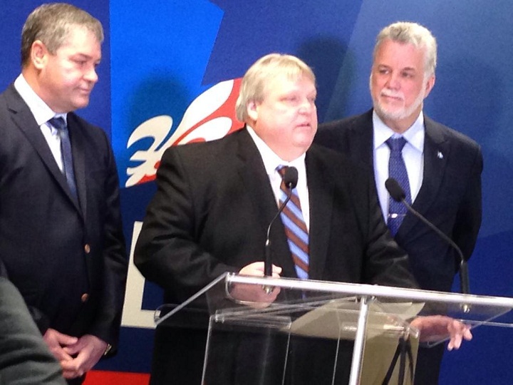 Gaetan Barrette announced he will run as the Quebec Liberal candidate in La Piniere, just south of Montreal on March 3, 2014.