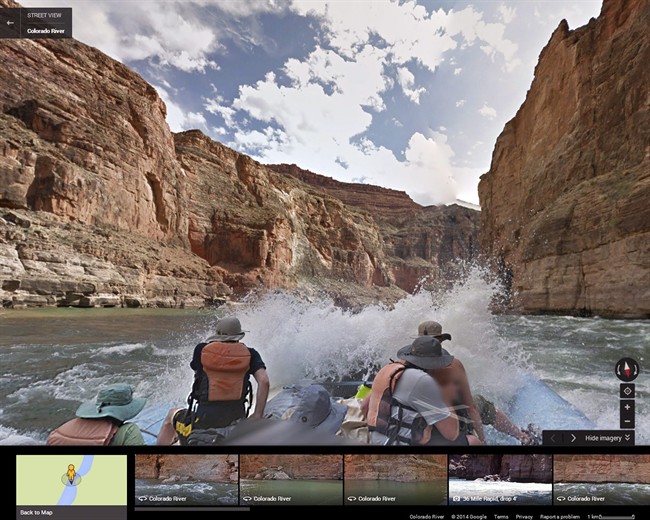 Google has taken its all-seeing eyes on a trip that few ever get to experience - a moving tour of the river through the Grand Canyon courtesy of a Google time-lapse camera making sequential images.