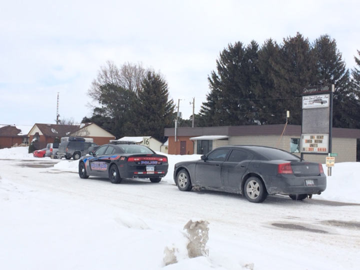 Police at the Lev Tahor community in Chatham-Kent to “keep the peace” March 5, 2014.