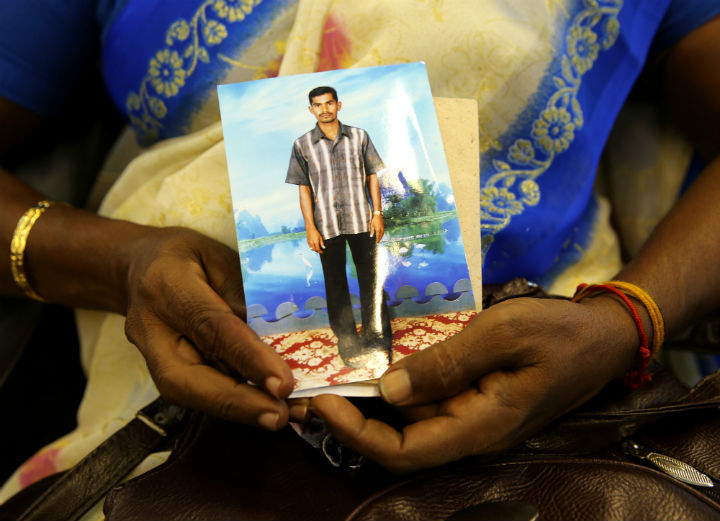 Hundreds of ethnic Tamil women demanded information on Friday about relatives who have been missing since Sri Lanka's civil war.