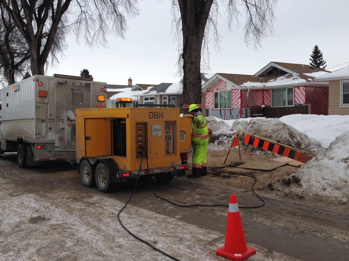 Four underground pipes have frozen in Winnipeg, along with 115 reports of pipes frozen in homes.