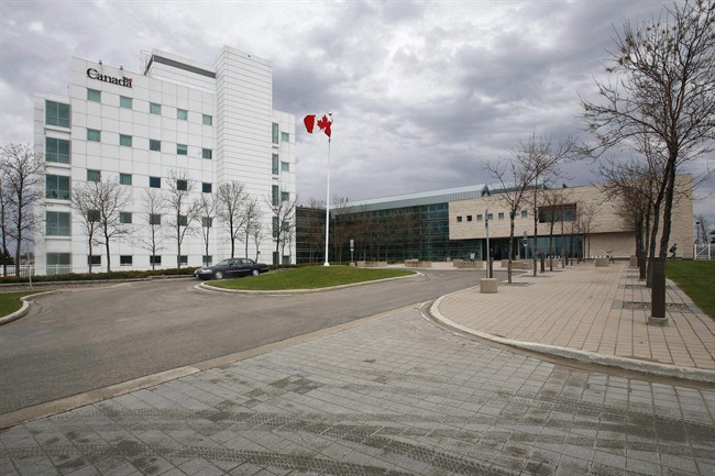The National Microbiology Laboratory in Winnipeg is shown in a Tuesday, May 19, 2009 photo.