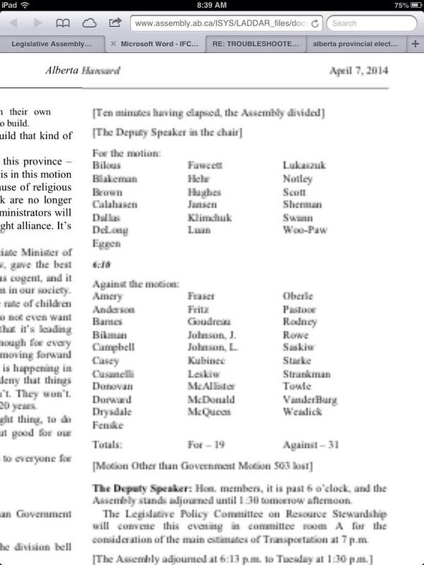 Alberta Hansard