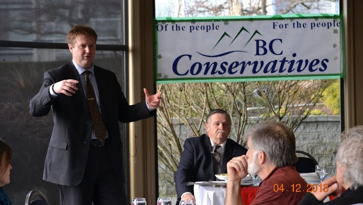 Dan Brooks was named leader of the BC Conservatives Saturday in Richmond, B.C. 