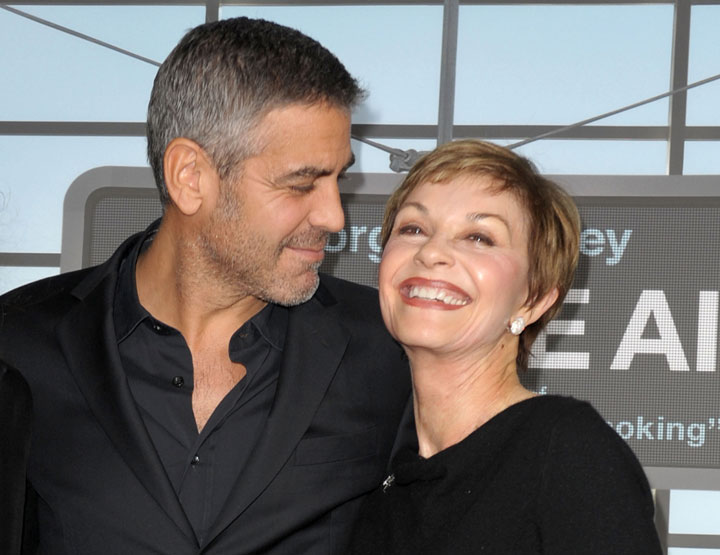 George Clooney and mom Nina