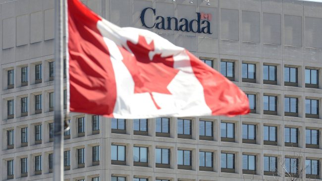 The facade of the headquarters of the Department of National Defense is pictured in Ottawa, Wednesday April 3, 2013.