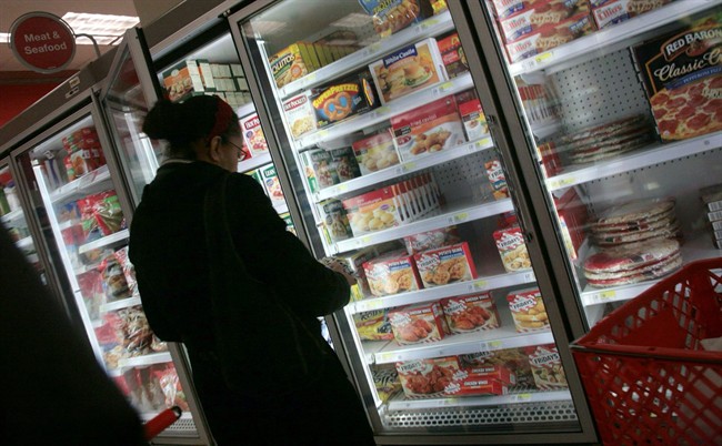 Woman shopping in the grocery store