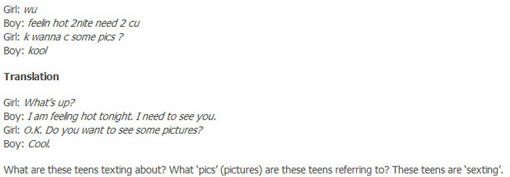 Sexting translation