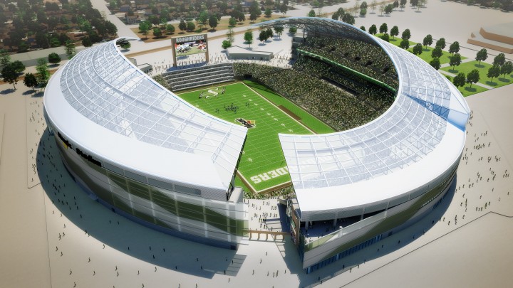 An image of the new stadium that is slated to open in Regina for the 2017 CFL season.