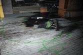 Vandals spray painted graffiti inside an old chapel in Union Cemetery before starting a fire.
