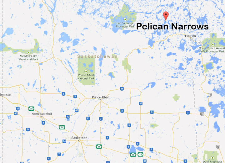 An early morning incident in Pelican Narrows, Sask. leaves three teenagers with gunshot wounds.