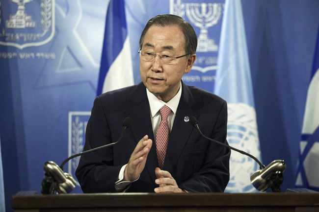 United Nations Secretary-General Ban Ki-moon could also bring home the Nobel Peace Prize this year. File photo.