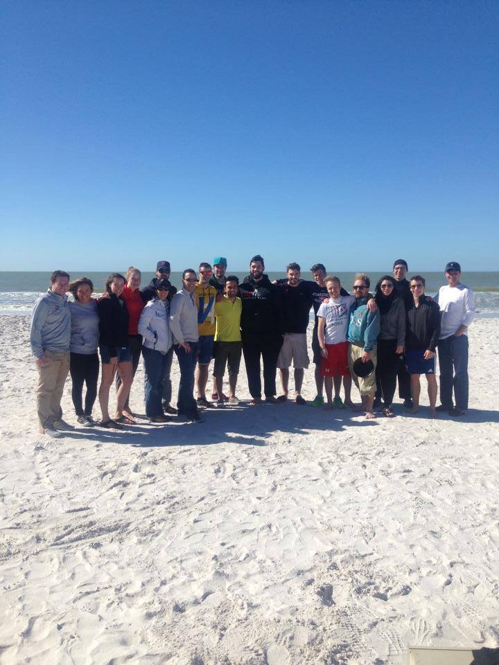 Laurent with family and friends in St. Petersburg, Florida for the Shrine game on January 18, 2014.