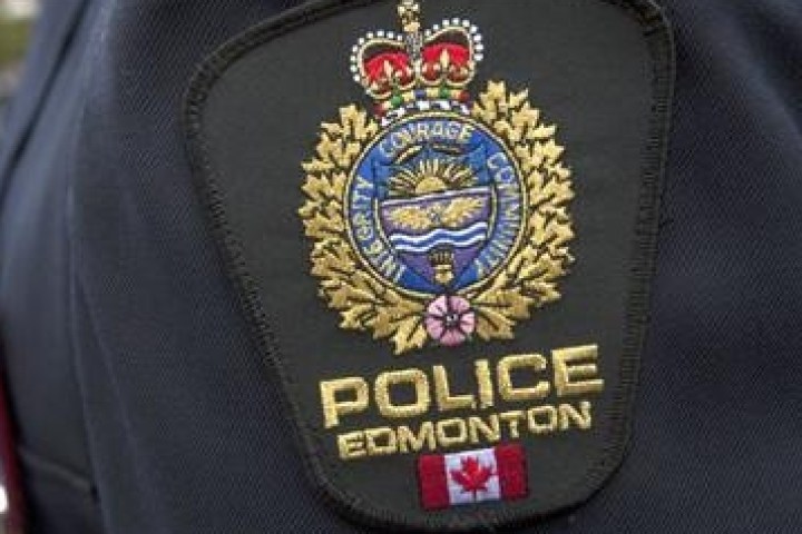 The badge of the Edmonton  Police Service. 