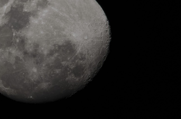 The moon, viewed from Sydney on August 8, 2014, as the world prepares for the Supermoon, also known as a perigee moon.