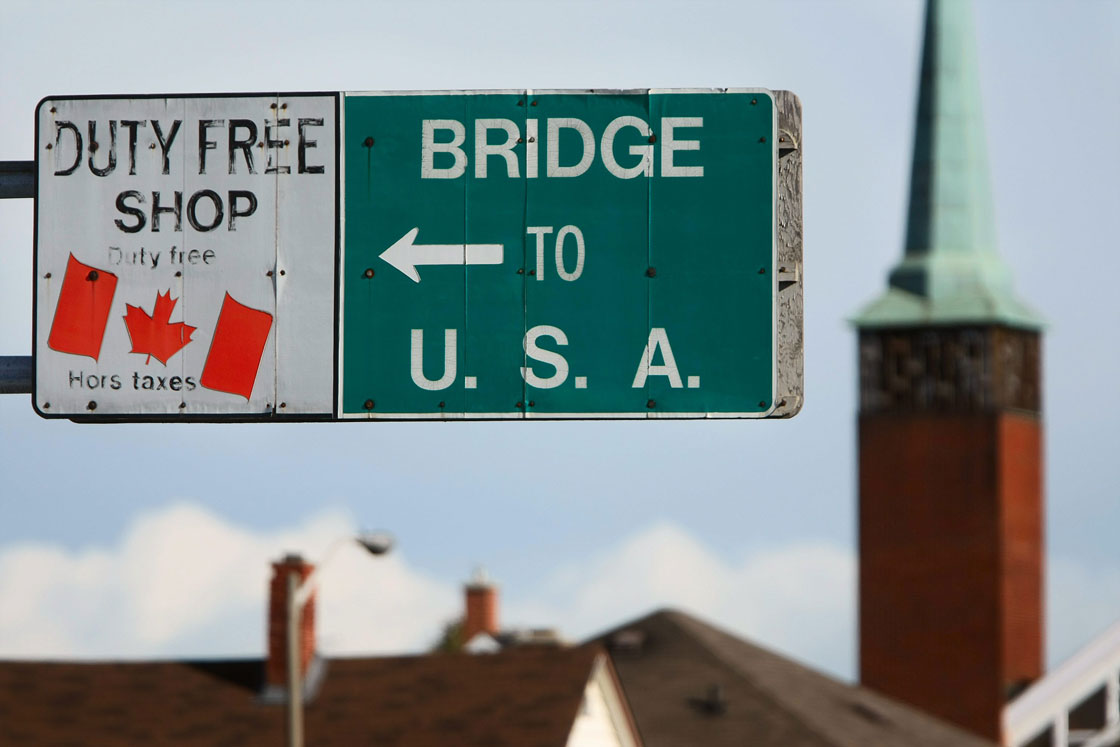 The loonie's decline has yet to deliver a big knock to cross-border shopping.
