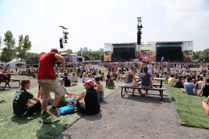 A glimpse of festival-goers at Osheaga in Montreal on Friday, August 1, 2014.