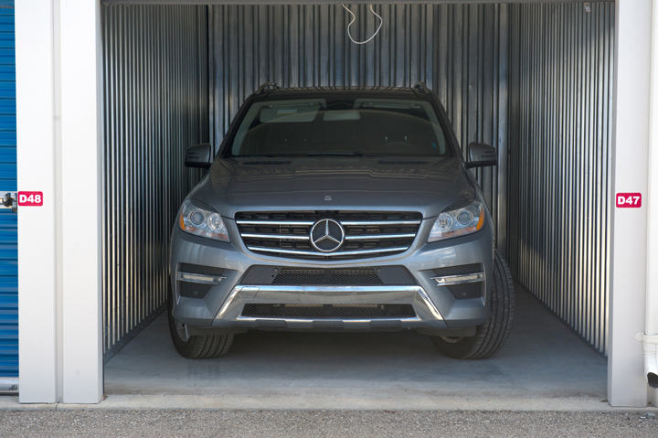 A photo of a stolen Mercedes seized by police in the Project Yellowbird raids.