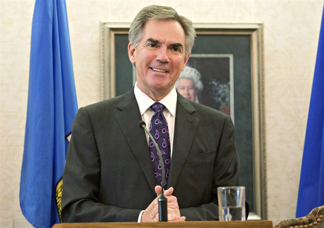 Alberta Premier Jim Prentice speaks in Edmonton, on Monday September 15, 2014. 
