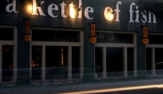 The former Kettle of Fish restaurant on Pacific Street in Vancouver.