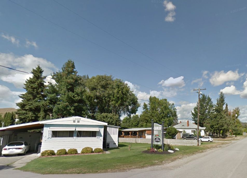 The fire happened shortly after 3 a.m. at Okanagan Villa Mobile Home Park.

