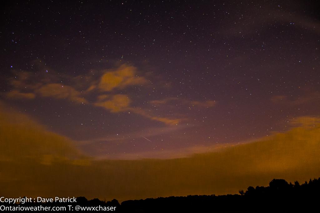 Even after the main impact, the northern lights were visible from parts of southern Ontario.