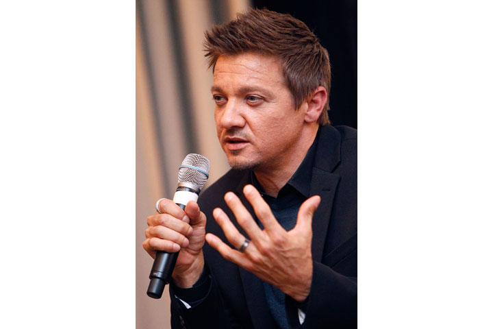 Jeremy Renner, pictured wearing a wedding ring in September 2014.