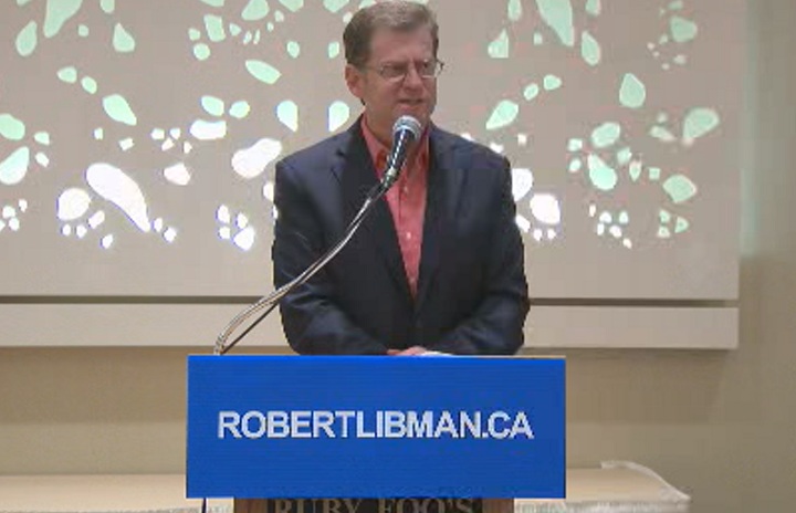 Robert Libman at the launch of his Conservative Party bid in September 2014.