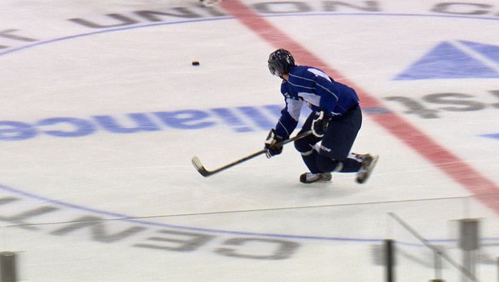 Saskatoon Blades forward Cameron Hebig projected as mid- to late-round draft pick for 2015 NHL draft.