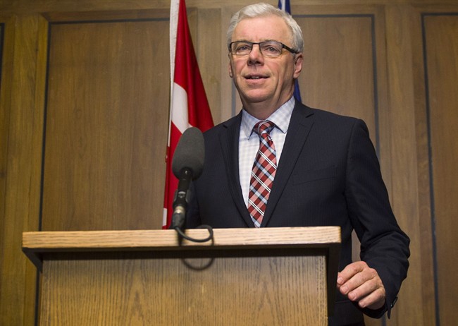 Manitoba Premier Greg Selinger holds a news conference  in Winnipeg Tuesday. David Lipnowski / The Canadian Press