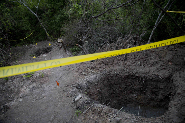 Clandestine graves are seen near Iguala, Mexico