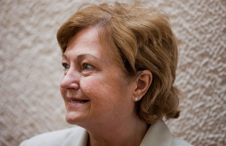 Irish Nobel peace laureate Mairead Corrigan Maguire appears at the Israeli Supreme Court in Jerusalem, Monday Oct. 4, 2010.
