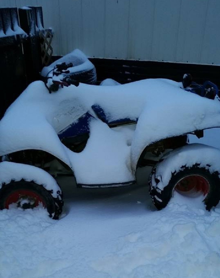 winter snow Thompson Manitoba