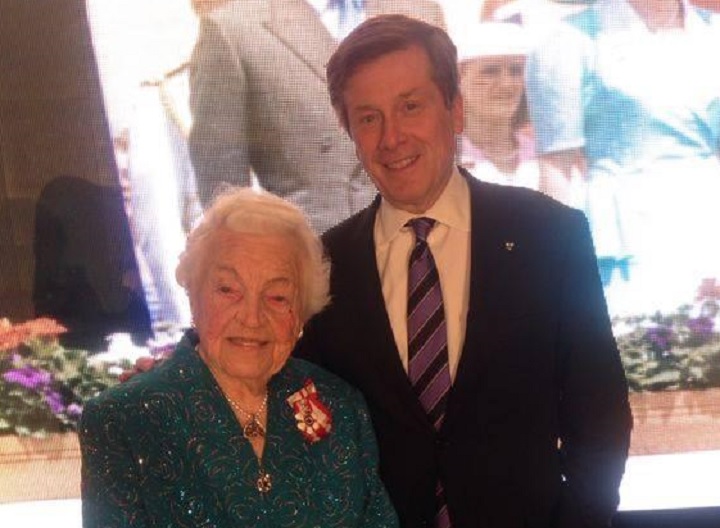 Mississauga Mayor Hazel McCallion endorses John Tory for mayor of Toronto.