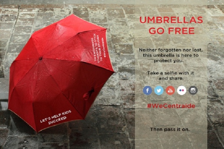 Centraide’s “Umbrellas Go Free” campaign is designed to spread a message of hope.