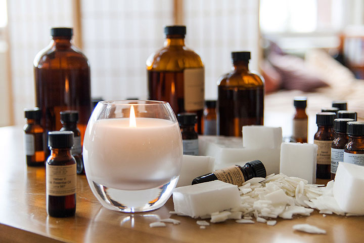 This photo provided by Prosperity Candle shows Essential Oils and a Forever candle. The candle is hand made by Prosperity's corps of women artisans, who are able to earn a living wage and build a brighter future for their families. When the candle burns low it can be returned to Prosperity for a complimentary refill. Fragrances include vanilla bean and peppercorn, amber and orchid, and redwood and patchouli.