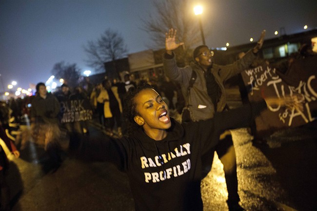 Michael Brown hands up