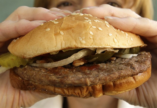 A Whopper sandwich at a Burger King restaurant in Allison Park, Pa.