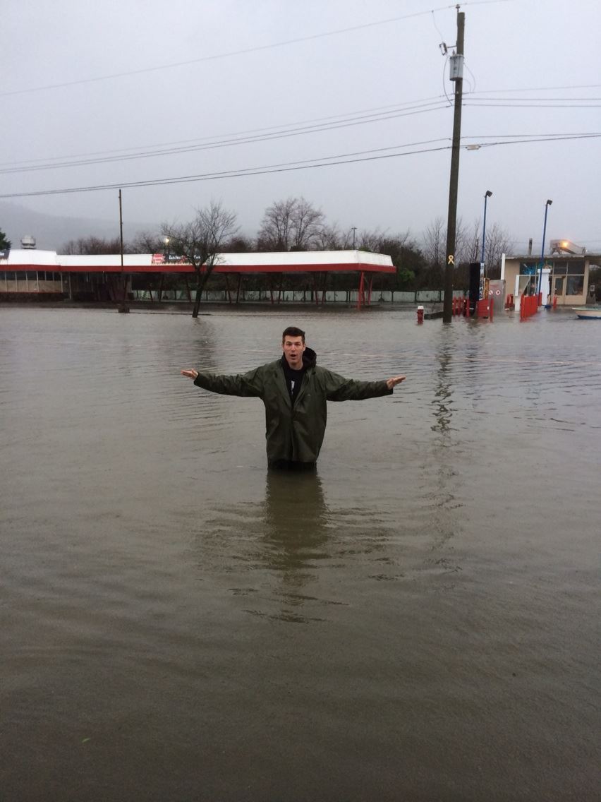 On 3rd Avenue in Port Alberni. Taken by Lee McNabb with CJ Wutke.