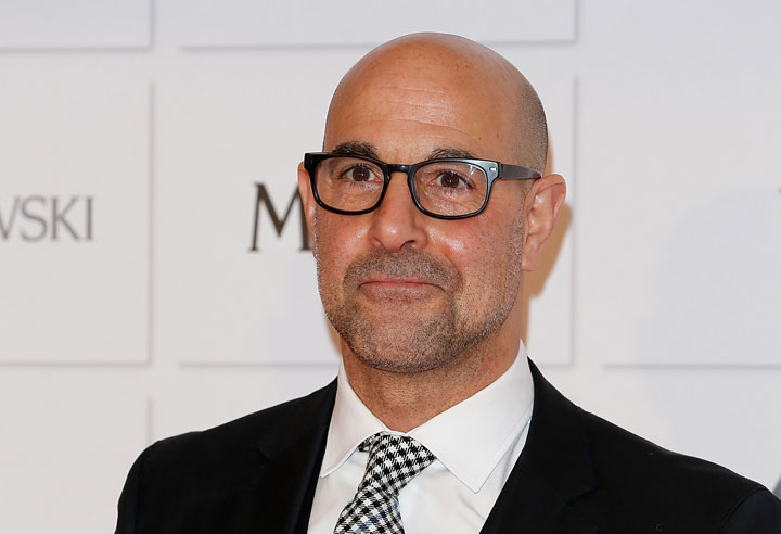 Stanley Tucci, pictured in December 2014, is not on the Forbes list despite starring in movies that grossed more than $2 billion in total.