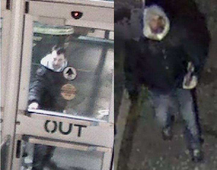 North Vancouver RCMP released security images of the alleged suspect involved in slashing more than 150 tires in Dec. 2014.