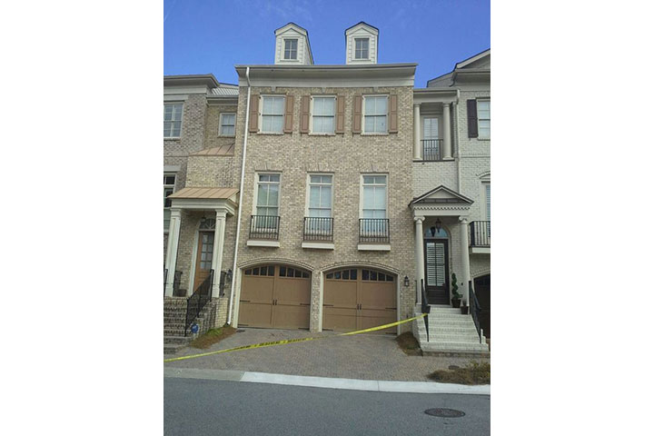 The townhouse where Bobbi Kristina was found unresponsive.