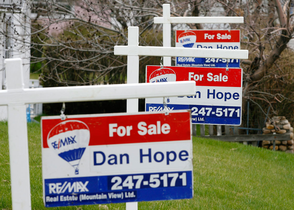 The number of homes up for sale in Calgary has surged as buyers become scarce in recent weeks.