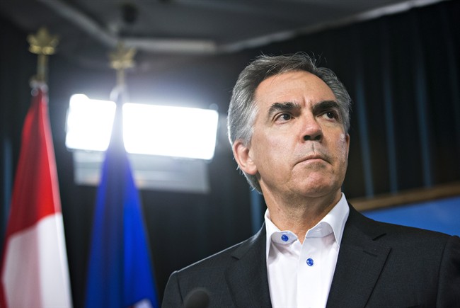 Alberta Premier Jim Prentice during a press conference in Edmonton, Alta., on Thursday, January 29, 2015. 