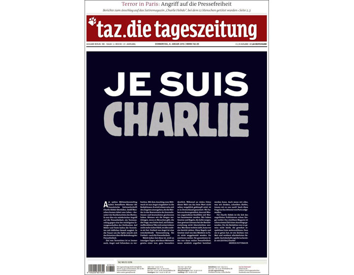PHOTOS: Newspaper front pages pay tribute to ‘Charlie Hebdo’ day after Paris attack #JeSuisCharlie - image