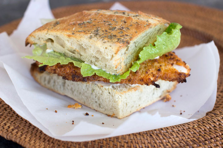 This Jan. 5, 2015, photo shows sweet-and-spicy panko-crusted chicken in Concord, N.H. While the breaded cutlets can be pan-fried, you can also use the ease of the oven.