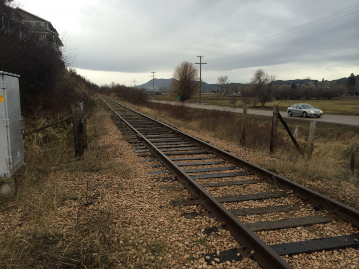 Part of the former CN rail line that runs through Lake Country. 