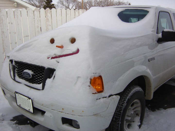 Feb. 14: This Your Saskatchewan photo was taken by Adele Lacoursiere of a truckin’ snowman in North Battleford.