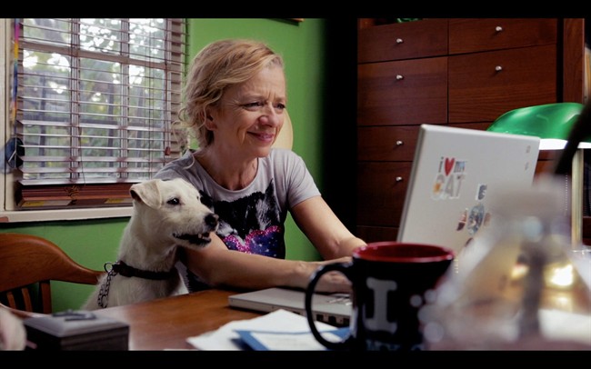 This Dec. 2013 photo provided by Barton and Oosterom Productions, shows actress Zachary Barton during the taping of “AdvoCat!,” a hybrid web series, public service announcement (PSA) to promote adoptable pets and responsible pet care in Los Angeles. (AP Photo/Barton and Oosterom Productions, Yuki Noguchi).