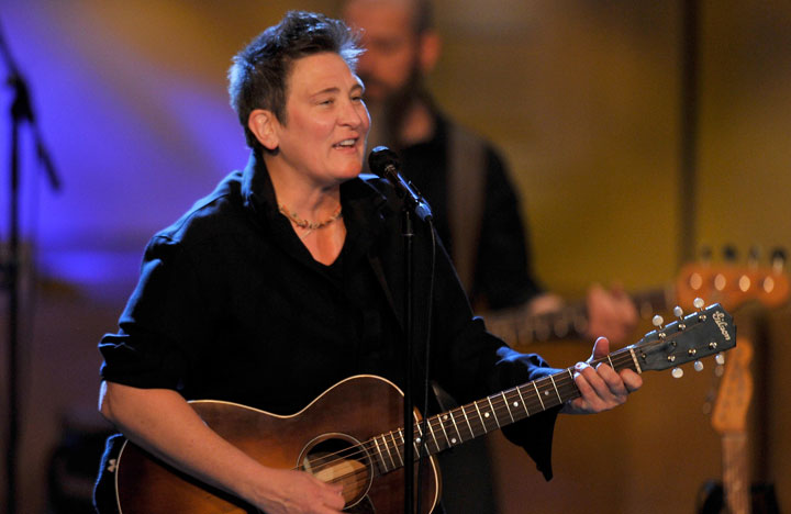 k.d. lang performing.